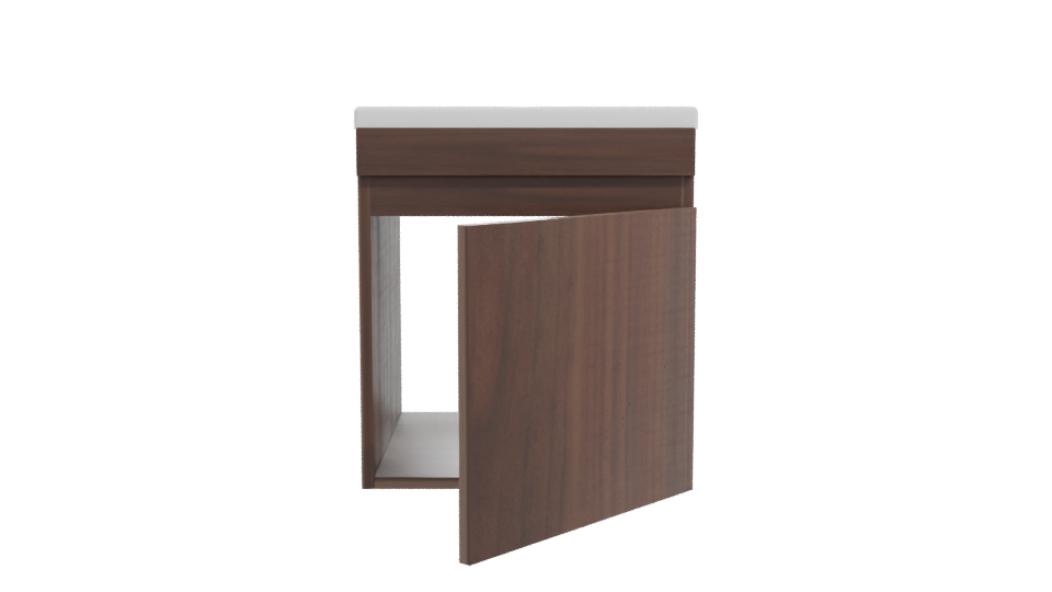 Stylish Wooden Storage Cabinet 3D - Professional 3D Model Render 11