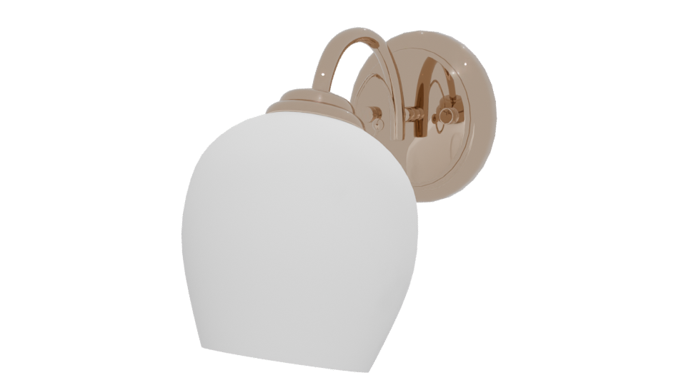 Stylish Modern Wall Light Fixture - Professional 3D Model Render 12