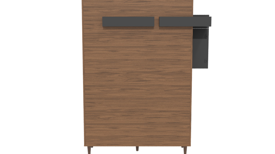 Stylish Wooden Cabinet 3D Model - Professional 3D Model Render 5