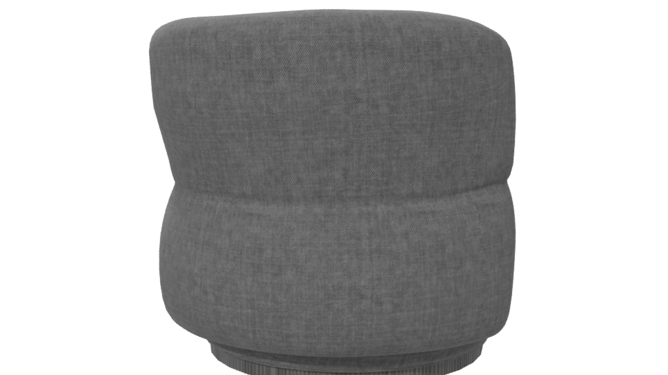Contemporary Fabric Accent Chair 3D Model - Professional 3D Model Render 6