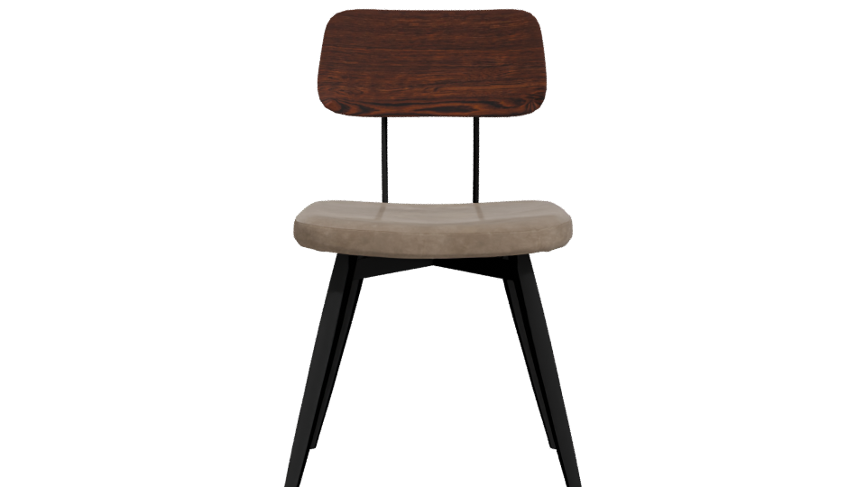Stylish Modern Dining Chair 3D Model - Professional 3D Model Render 11