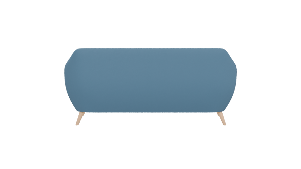 Stylish Mid-Century Modern Sofa 3D Model - Professional 3D Model Render 5