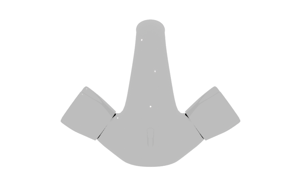 Monoblock Bathroom Faucet 3D - Professional 3D Model Render 5