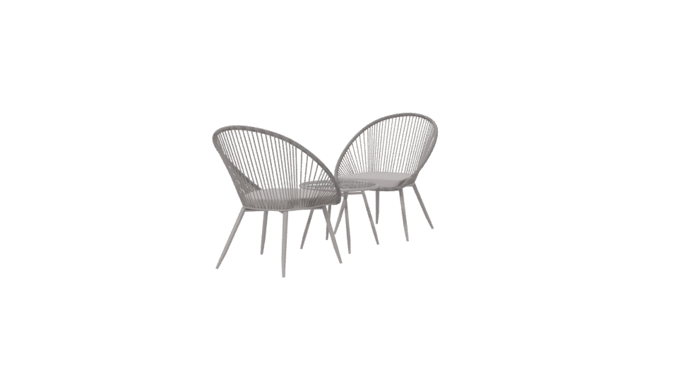 Stylish Minimalist Living Room Chair - Professional 3D Model Render 6