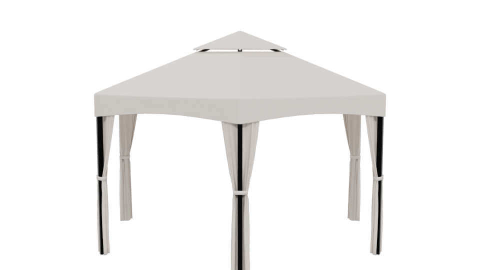 Stylish Outdoor Canopy Tent 3D Model - Professional 3D Model Render 5