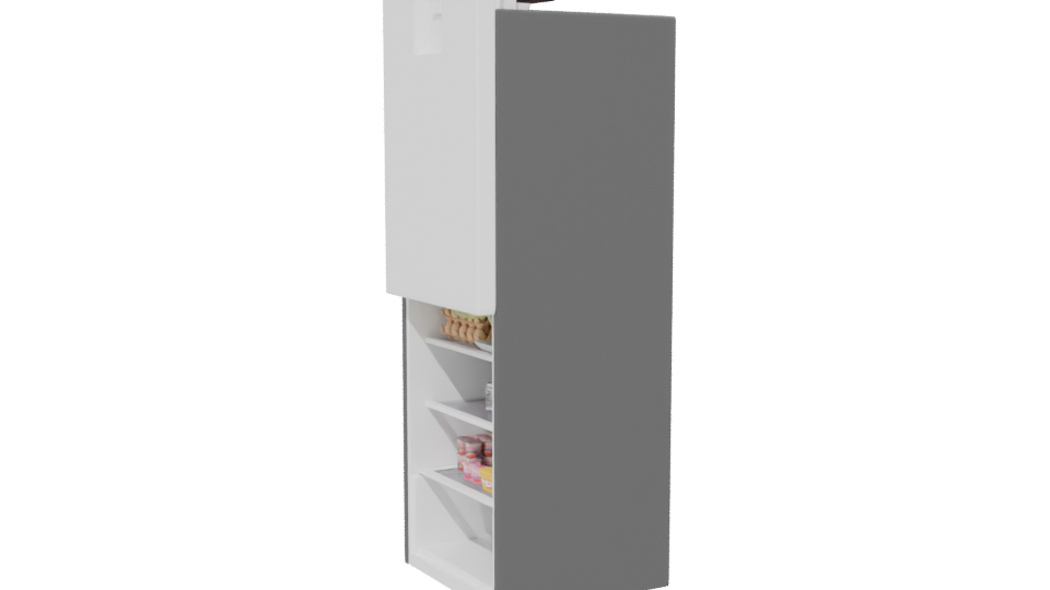 Sleek Modern Refrigerator 3D Model - Professional 3D Model Render 13