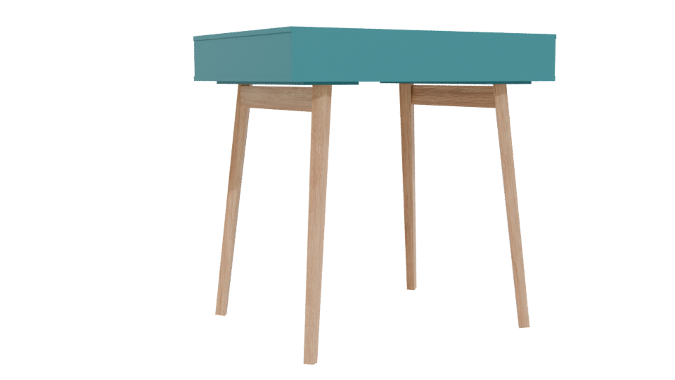 Stylish Modern Desk 3D Model - Professional 3D Model Render 4