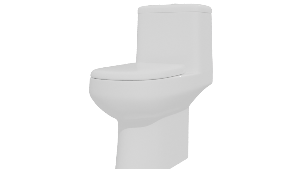 Stylish Modern Toilet 3D Model - Professional 3D Model Render 12