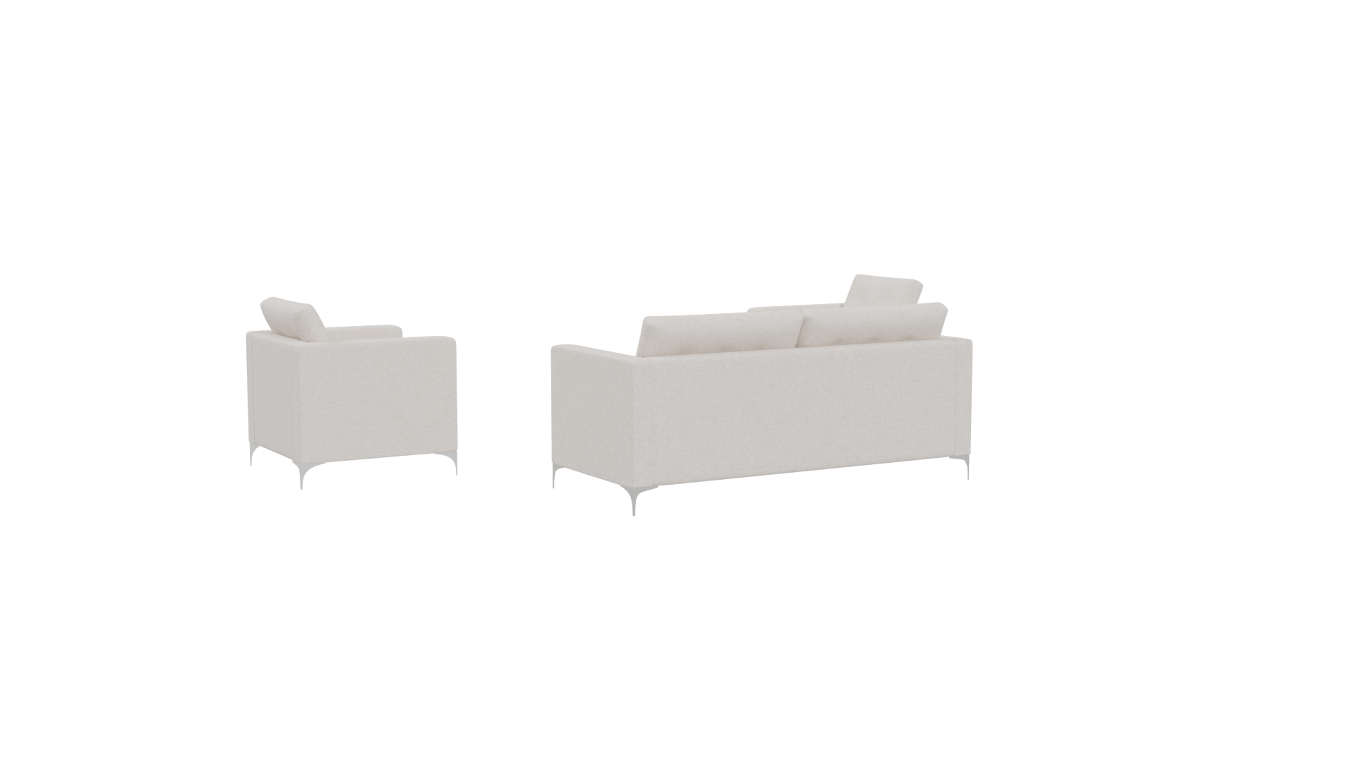 Elegant Modern Sofa Set 3D Model - Professional 3D Model Render 4