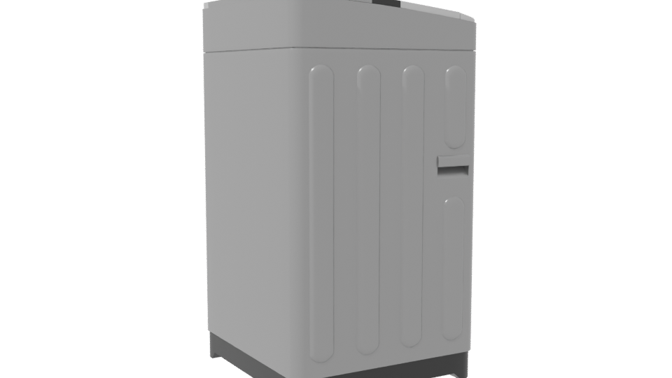 Stylish Top-Load Washing Machine 3D - Professional 3D Model Render 7