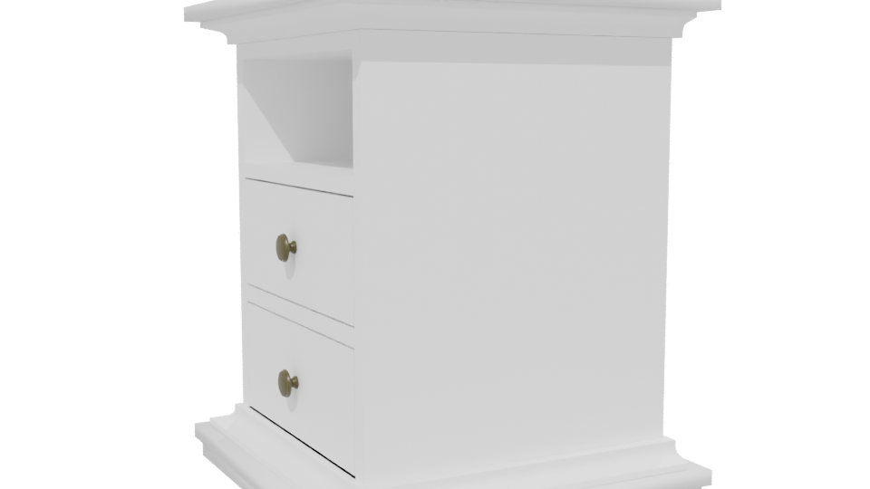 Elegant Minimalist Nightstand 3D Model - Professional 3D Model Render 13