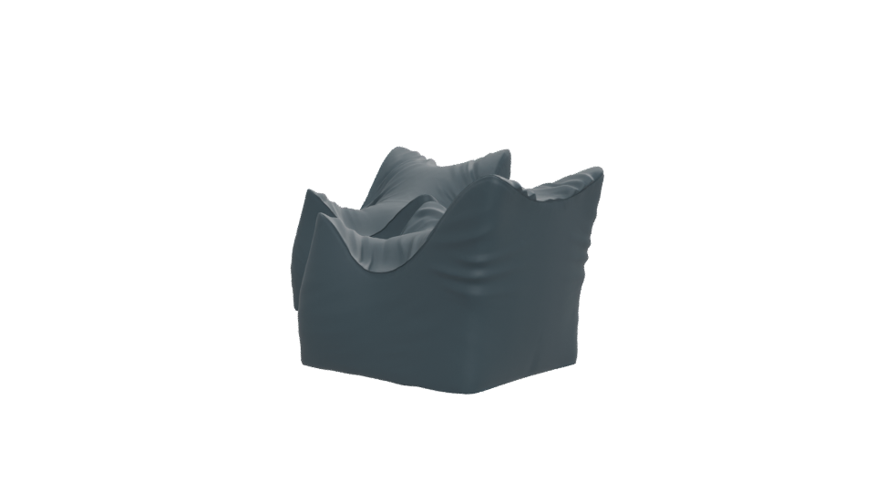 Stylish Bean Bag Chair 3D - Professional 3D Model Render 12