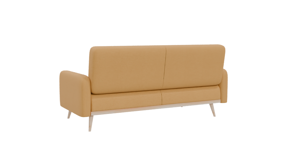 Stylish Mid-Century Modern Sofa 3D Model - Professional 3D Model Render 4