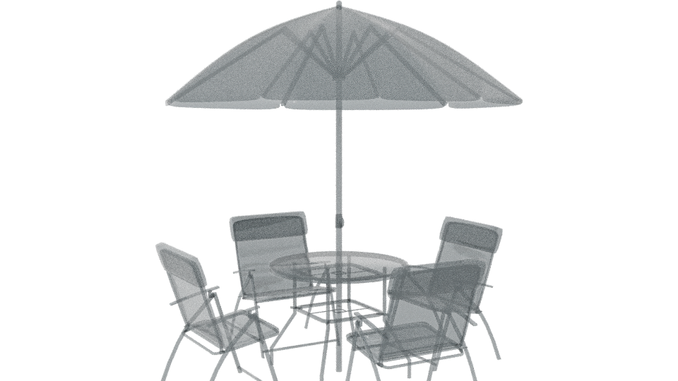 Country Dining Set 3D Model - Professional 3D Model Render 7