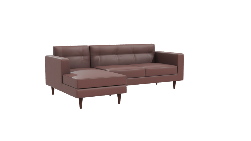 Stylish Modern L-Shaped Sofa 3D Model - Professional 3D Model Render 10