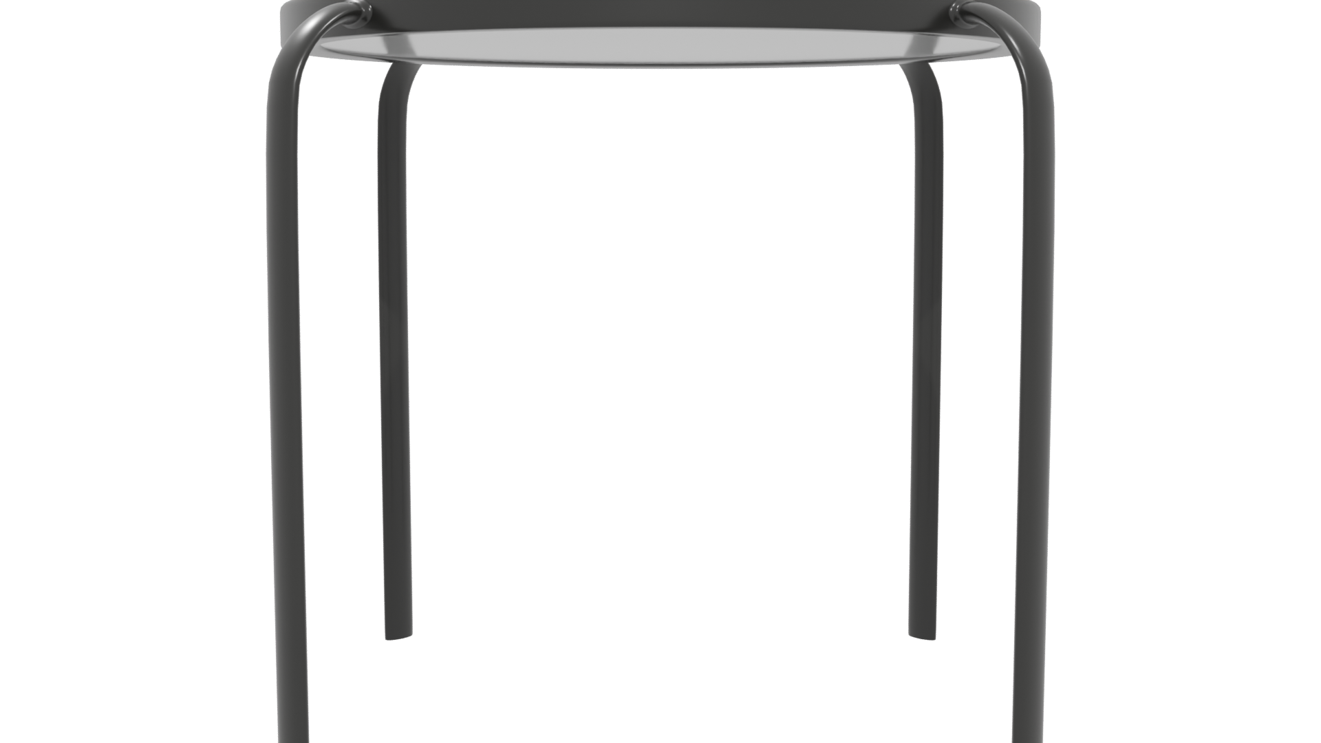 Minimalist Round Metal Table 3D - Professional 3D Model Render 5