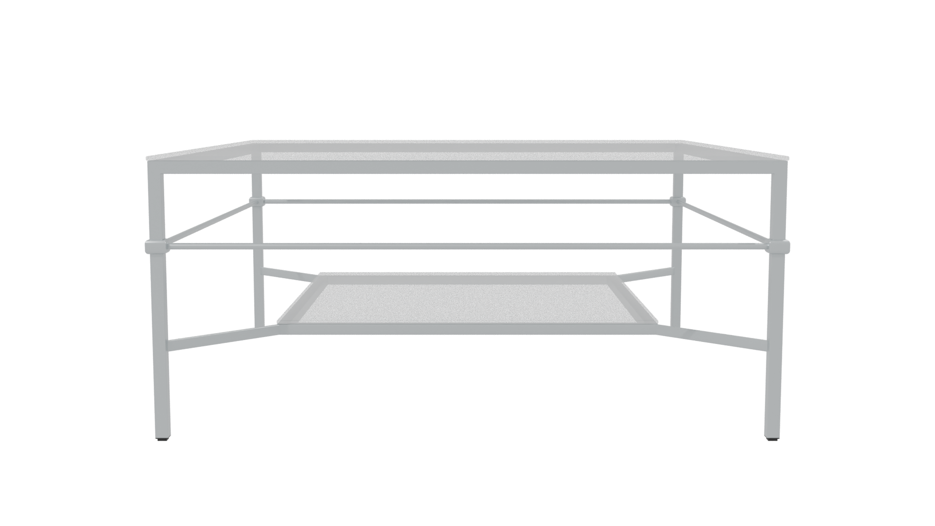 Modern Glass Coffee Table 3D - Professional 3D Model Render 2