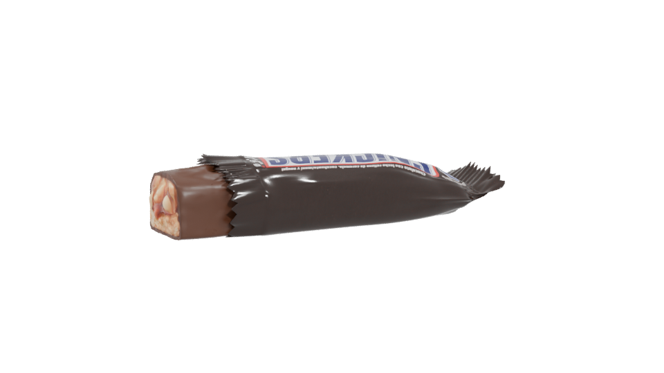 Realistic Chocolate Snack Bar 3D Model - Professional 3D Model Render 4