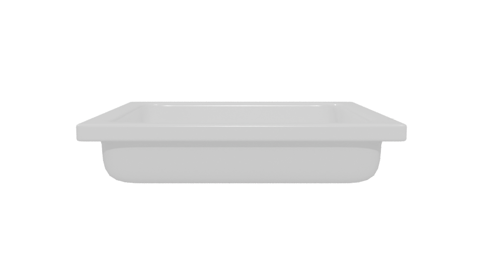 Contemporary Square Kitchen Sink 3D Model - Professional 3D Model Render 5