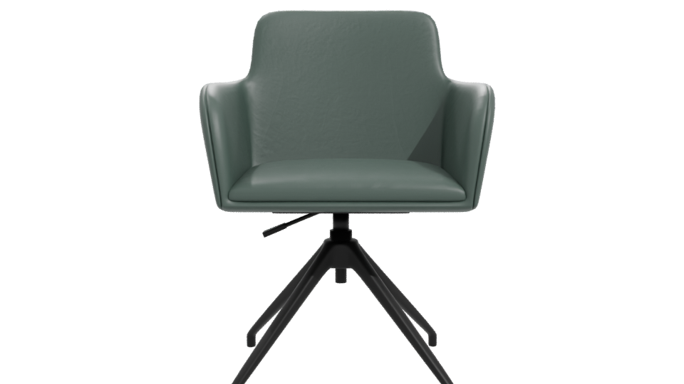 Stylish Modern Swivel Armchair 3D Model - Professional 3D Model Render 11