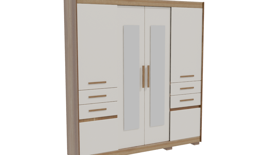 Modern Storage Cabinet 3D Model - Professional 3D Model Render 10