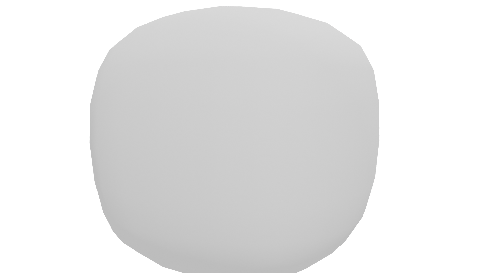 Stylized White Sphere 3D Model - Professional 3D Model Render 12