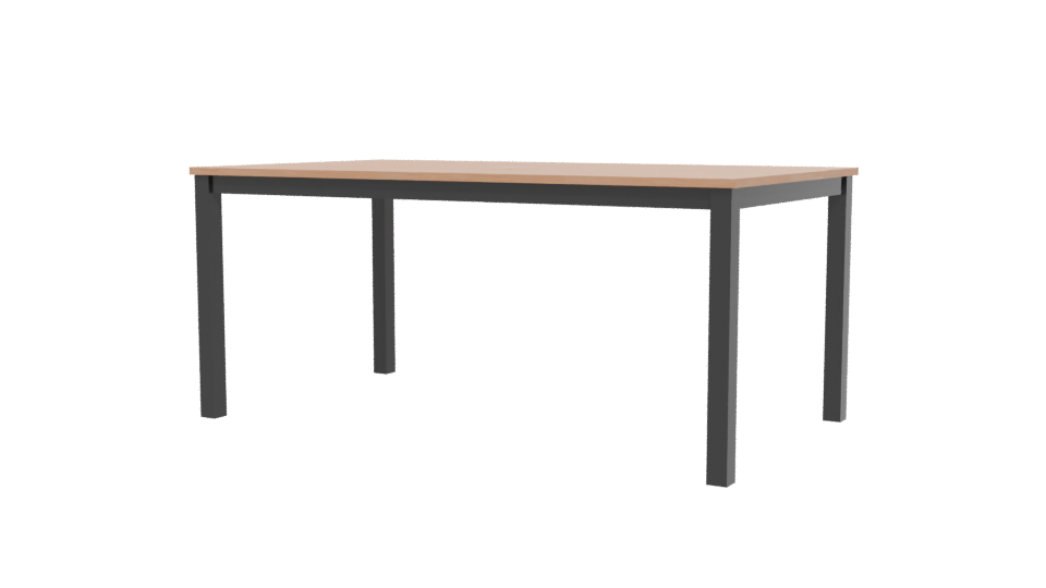 Minimalist Wooden Table 3D Model - Professional 3D Model Render 12
