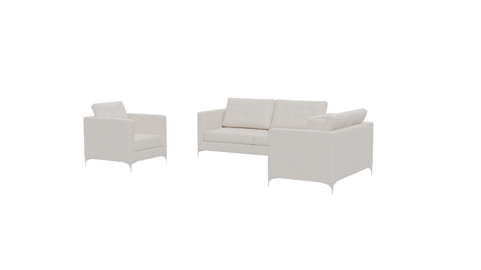 Elegant Modern Sofa Set 3D - Professional 3D Model Render 12
