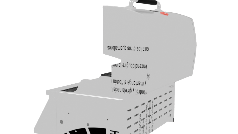 Stylish Outdoor Gas Grill 3D - Professional 3D Model Render 3