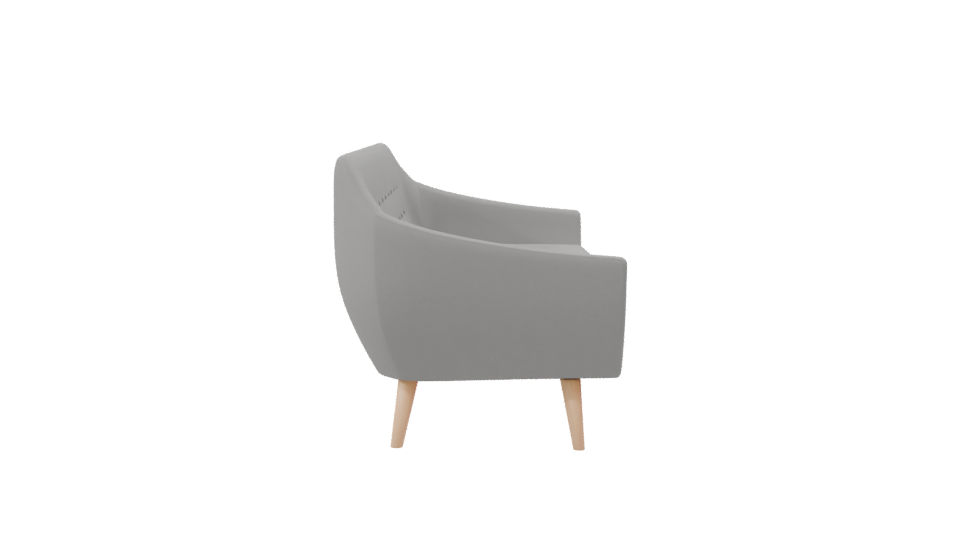 Contemporary Fabric Sofa 3D Model - Professional 3D Model Render 8