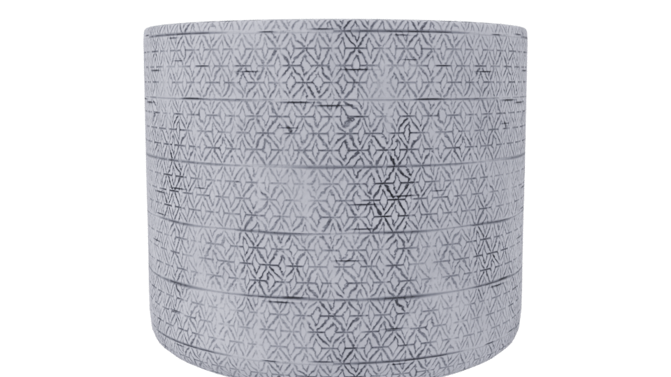 Textured Ceramic Decorative Pot 3D - Professional 3D Model Render 8