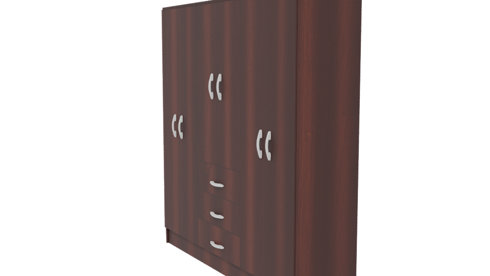Elegant Wooden Storage Cabinet 3D - Professional 3D Model Render 13