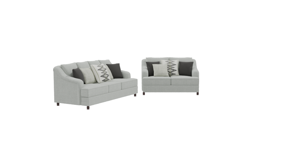 Modern Sofa Set 3D Model - Professional 3D Model Render 9