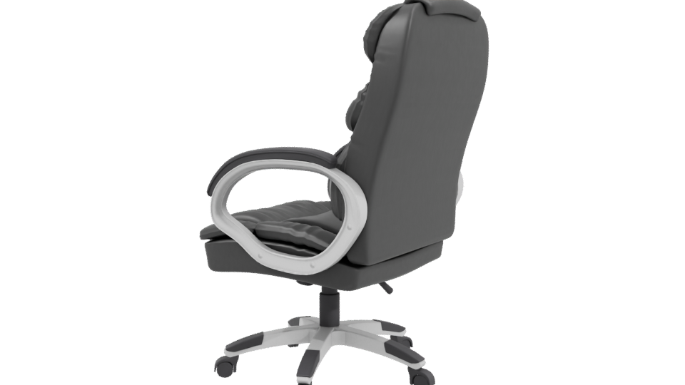 Stylish Executive Office Chair 3D Model - Professional 3D Model Render 3