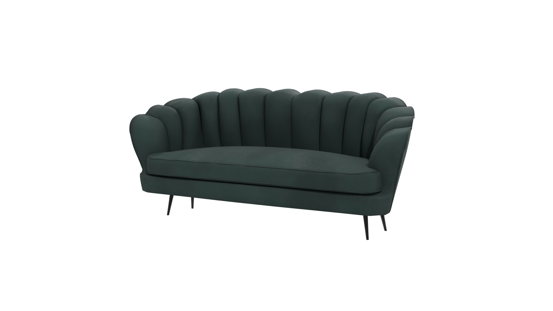 Modern Velvet Sofa 3D Model - Professional 3D Model Render 12