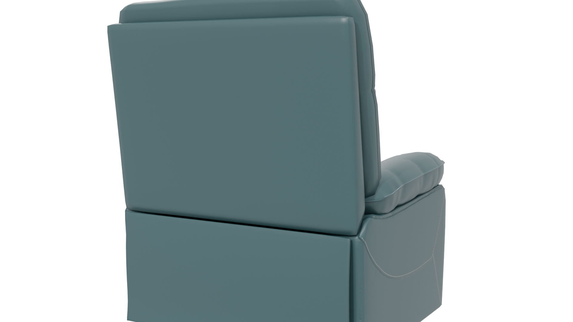 Stylish Modern Reclining Leather Chair 3D Model - Professional 3D Model Render 6