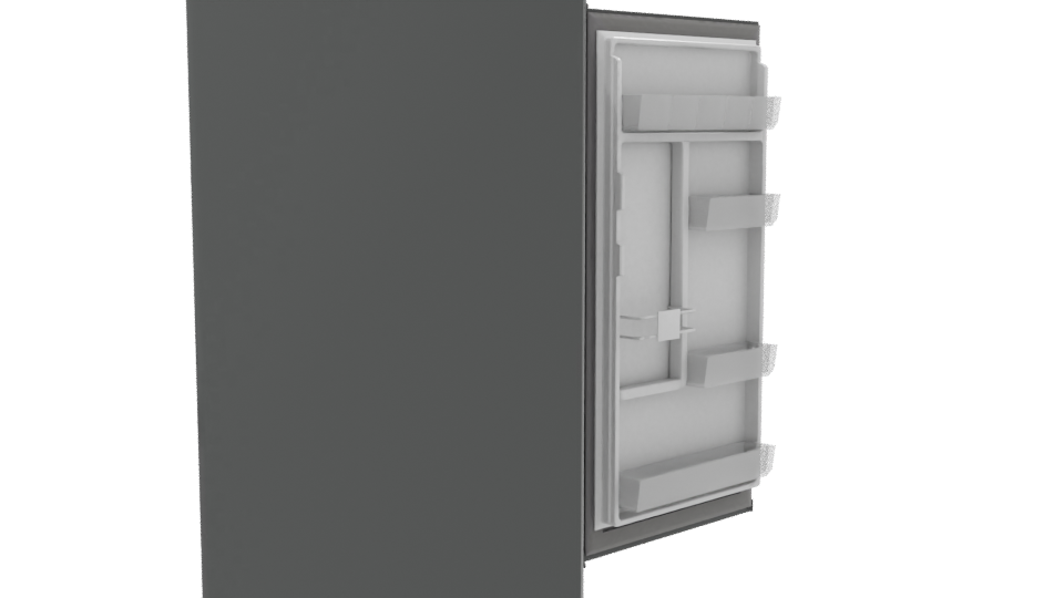 Realistic Household Refrigerator Model - Professional 3D Model Render 8