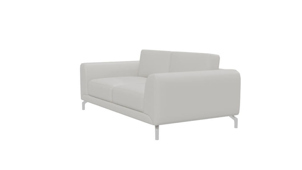 Contemporary White Sofa Model - Professional 3D Model Render 13