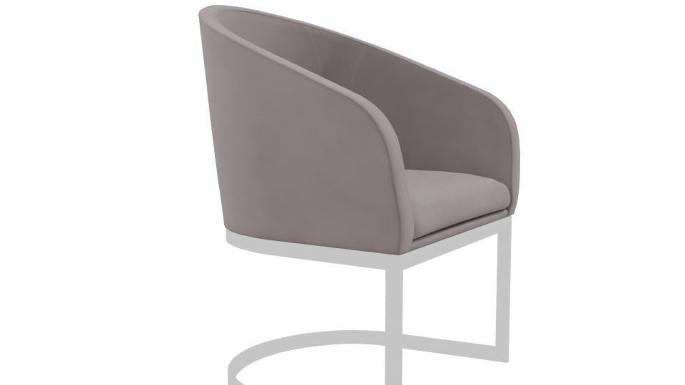Minimalist Fabric Accent Chair 3D - Professional 3D Model Render 9