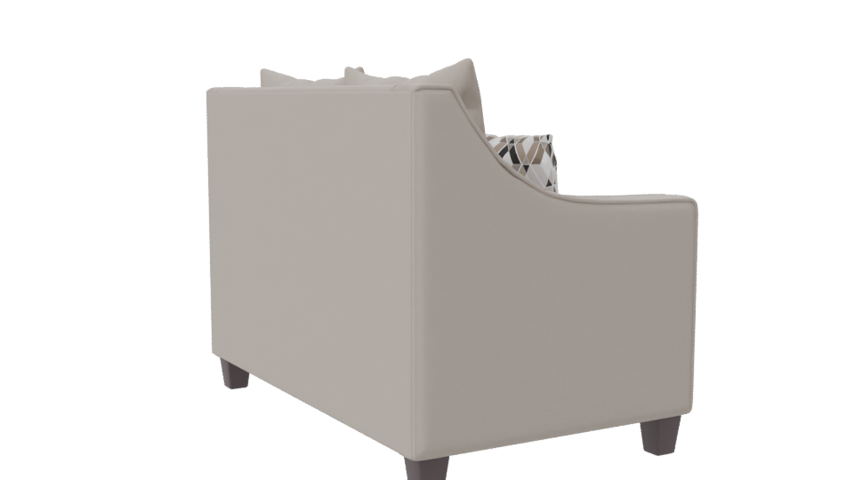 Elegant Minimalist Love Seat 3D - Professional 3D Model Render 7