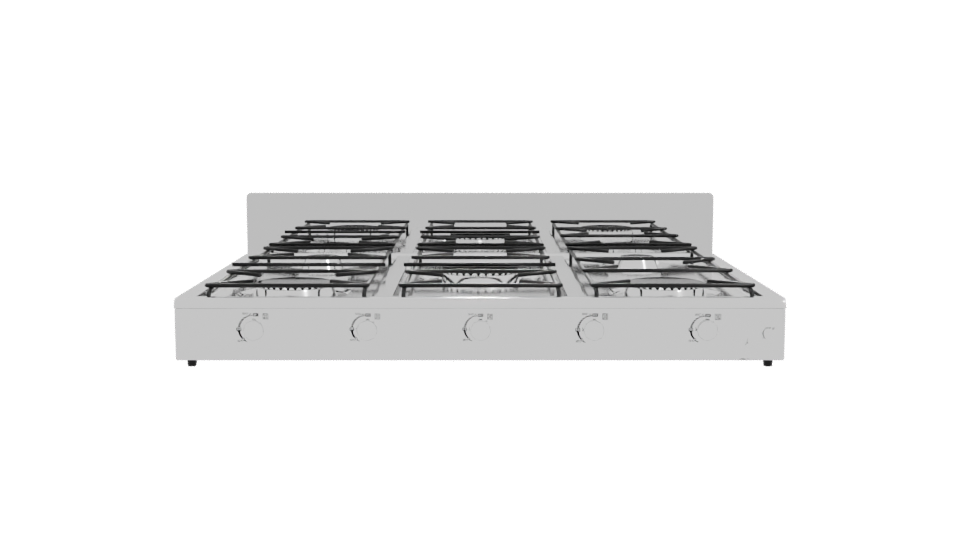 Industrial Gas Stove Model 3D - Professional 3D Model Render 11