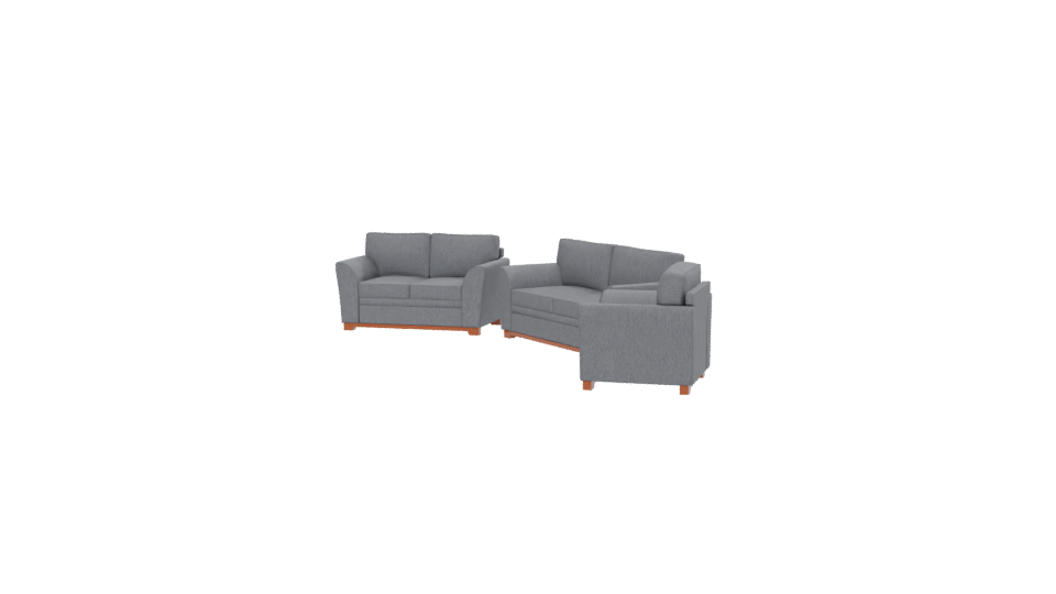 Contemporary Fabric Sofa Set 3D Model - Professional 3D Model Render 4