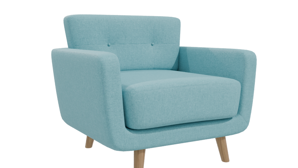 Stylish Modern Armchair 3D - Professional 3D Model Render 10