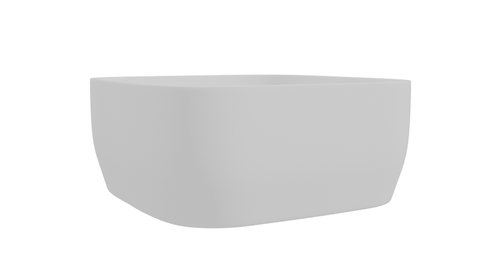 Elegant Square Bowl 3D Model - Professional 3D Model Render 10