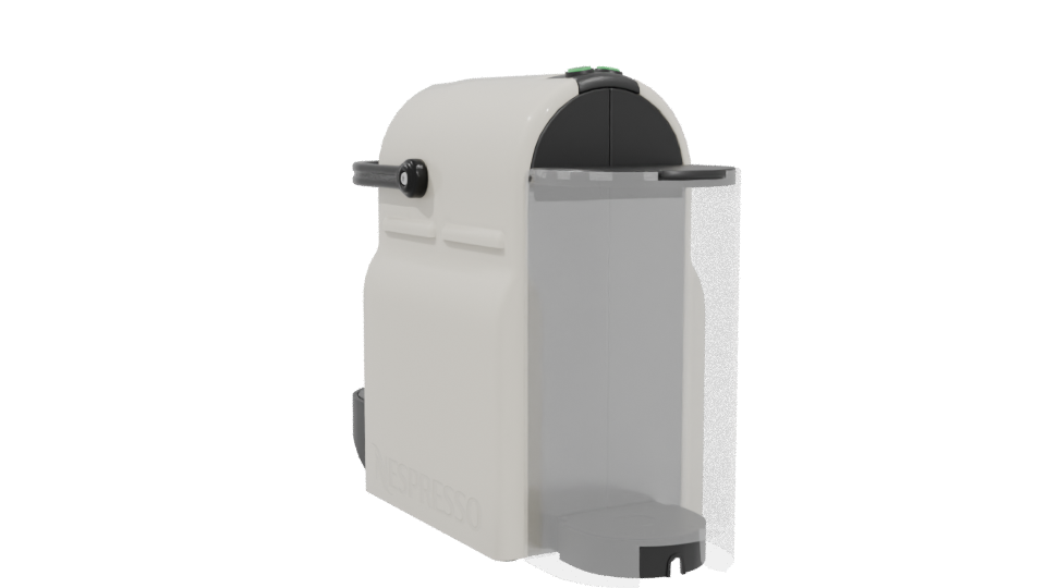 Compact Espresso Coffee Machine 3D Model - Professional 3D Model Render 4