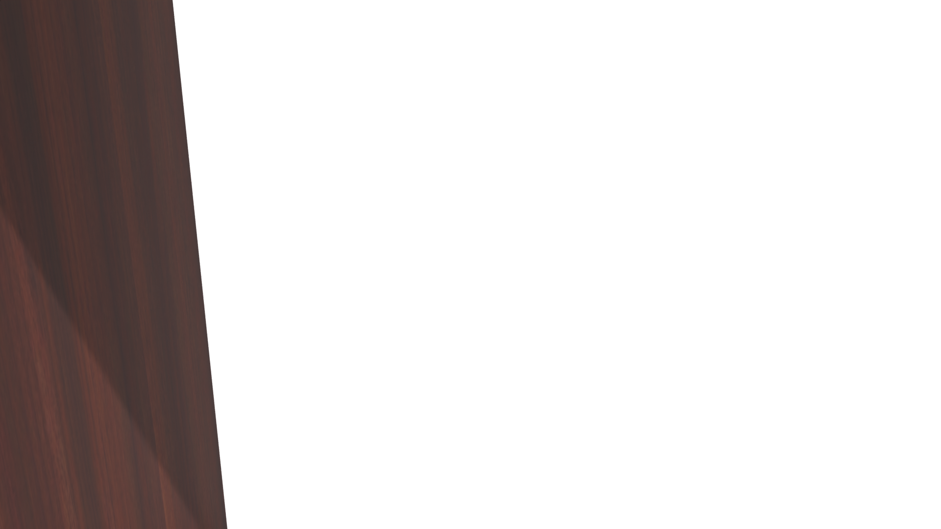 Modern Wooden Office Desk 3D - Professional 3D Model Render 4