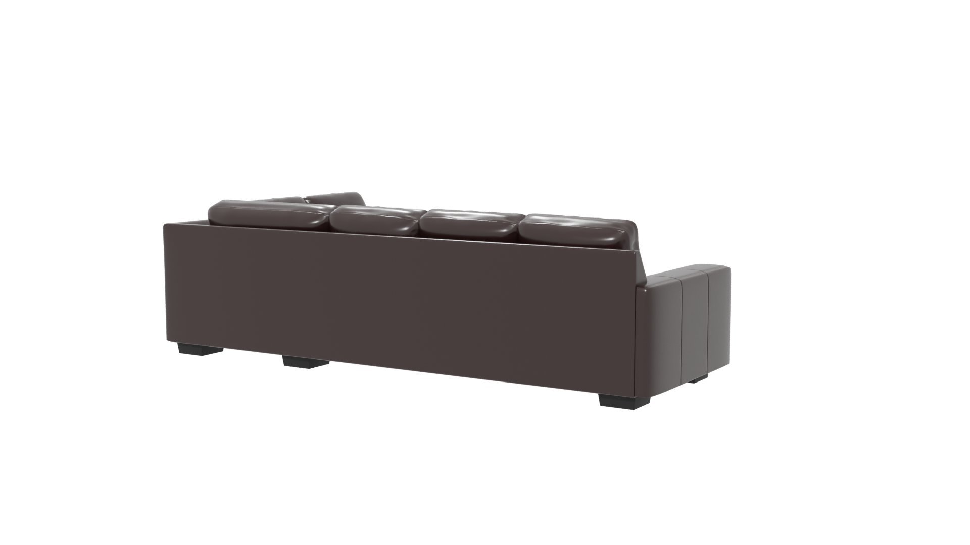 Luxurious Leather Sectional Sofa 3D Model - Professional 3D Model Render 6