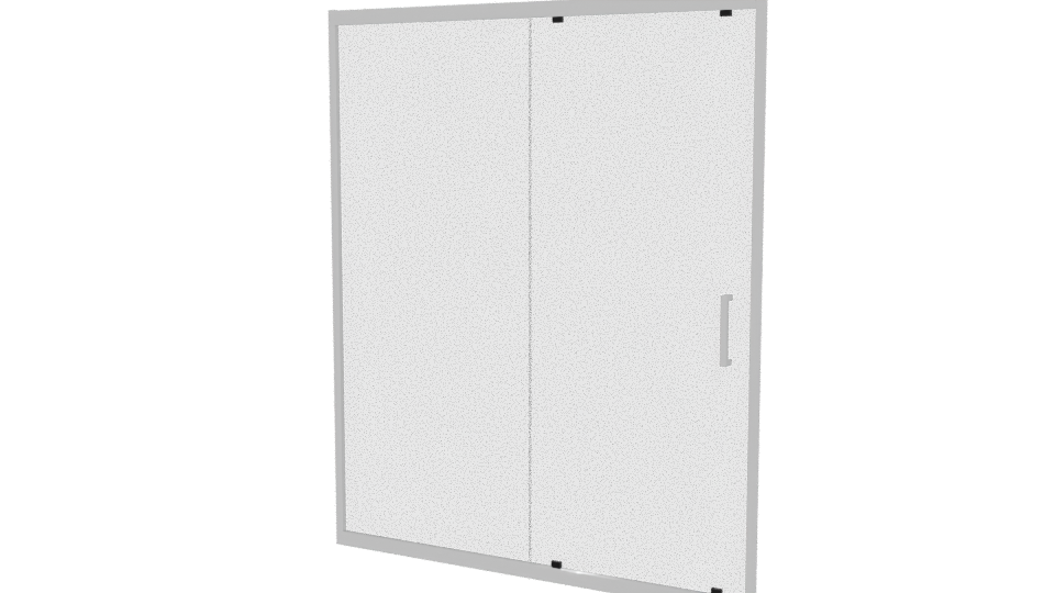 Premium Sliding Shower Door 3D - Professional 3D Model Render 12