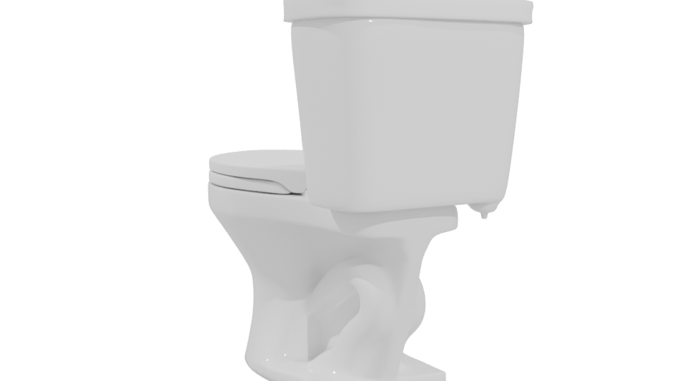 Stylish Modern Toilet 3D Model - Professional 3D Model Render 4