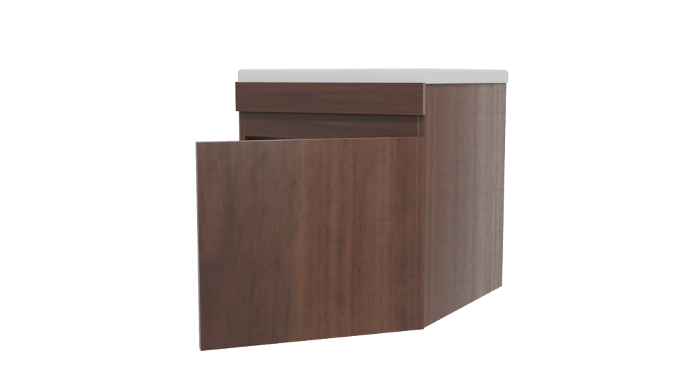 Stylish Wooden Storage Cabinet 3D - Professional 3D Model Render 12